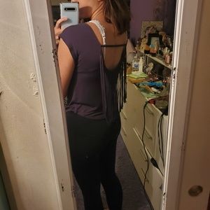 Forever 21 Open-back short sleeve shirt